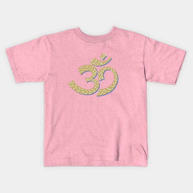 Aum Symbol Represents Spirituality universe and Ultimate Reality. Kids T-Shirt by GeeTee